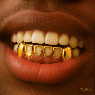 6 Piece Open Face Grillz with Closed Canines