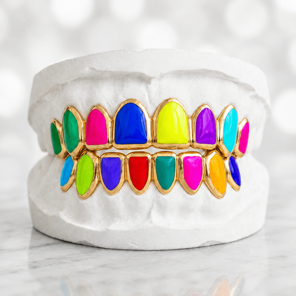 Vibrant Enamel Full Set Grillz